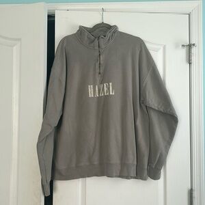 Hazel Boutique Gray Quarterzip